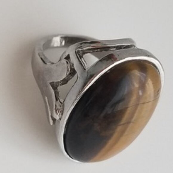 Tiger Eye Ring (Size 4.75) - Picture 8 of 16